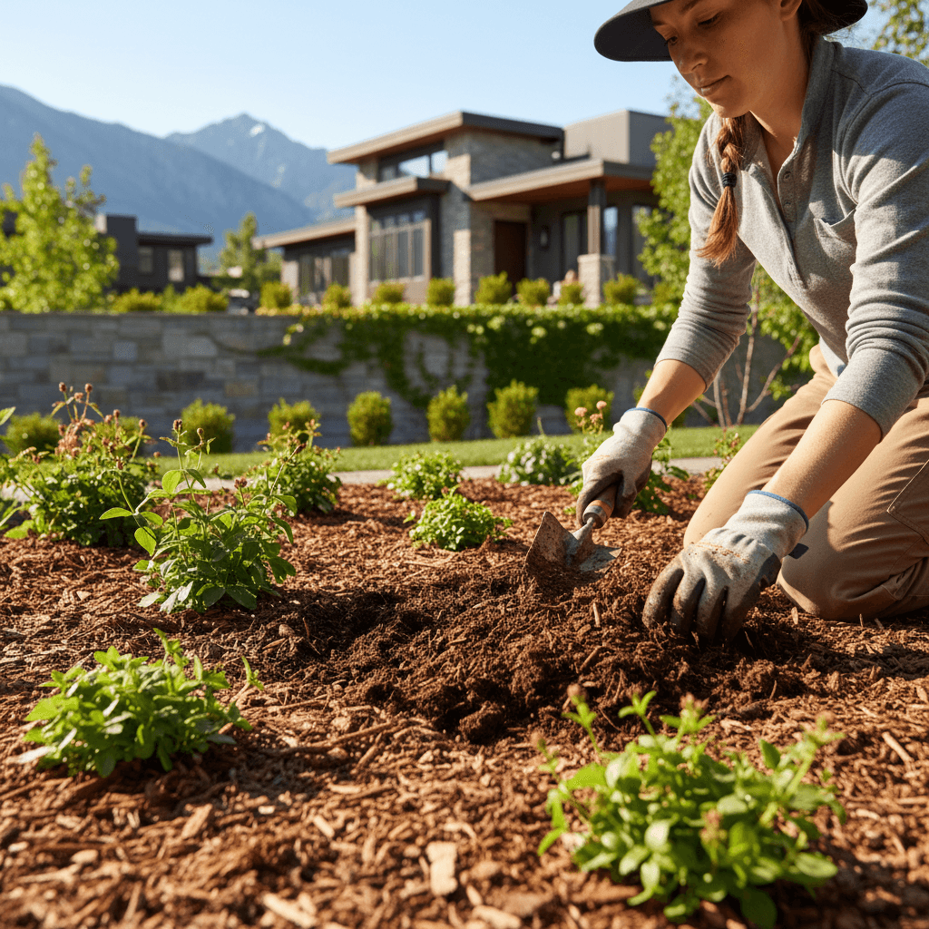 Custom landscaping design and planting work