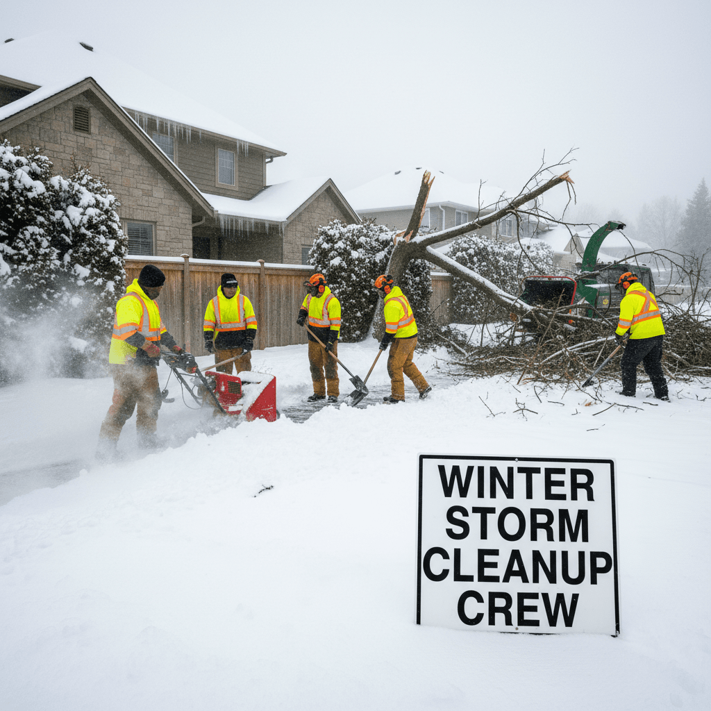 Storm cleanup