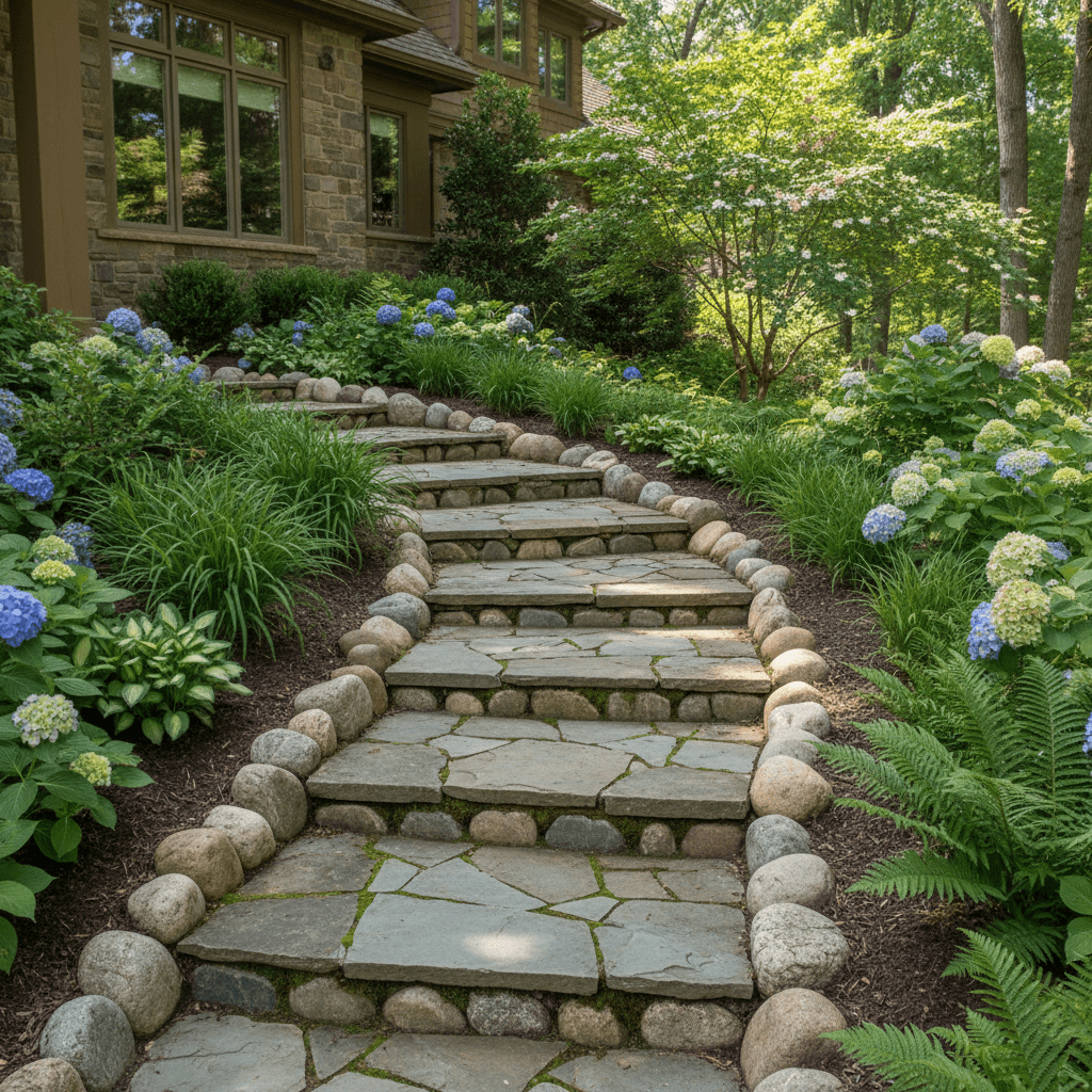 Steps and borders
